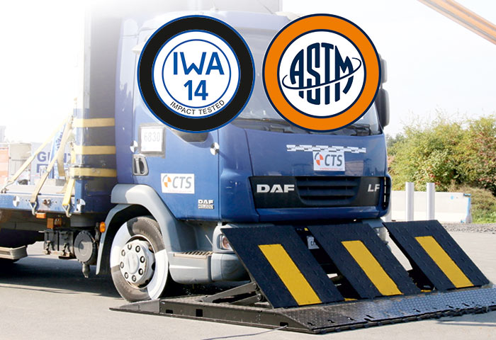 World first high security mobile speedbump