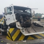 Successful crash-test of M30 high security road blocker, Munster, Germany