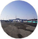 Border checkpoint between Kazakhstan and Kyrgyzstan