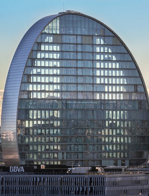 The headquarters of BBVA, Madrid