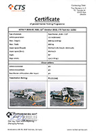 Certificate of ASTM F2656, M30 Shallow Road Blocker (RB 31X)