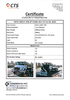 Certificate of TiSO high security bollard RB348