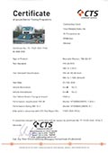 Certificate of TiSO Ultra shallow Road blocker