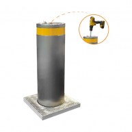 Traffic emi-automatic bollards (drill drive mechanism)